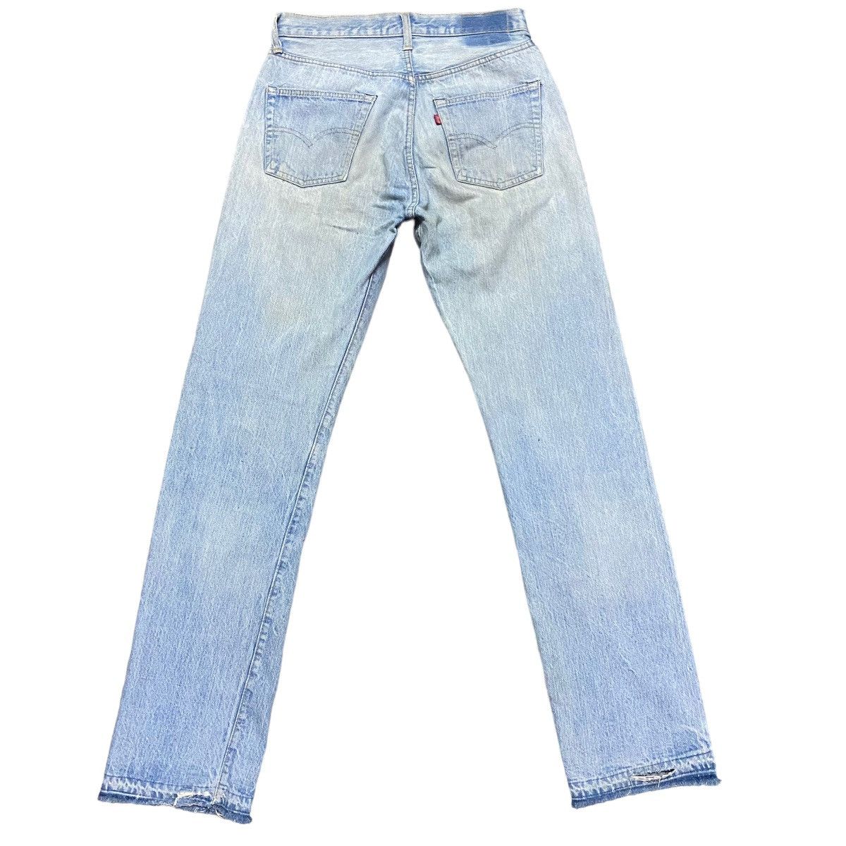 Levi's Vintage 80s Levis 501 Redline Jeans Release Hem Button 6 Size US 30 / EU 46 - 2 Thumbnail