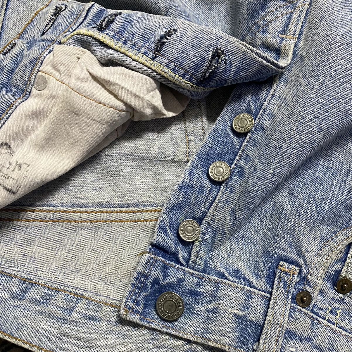 Levi's Vintage 80s Levis 501 Redline Jeans Release Hem Button 6 Size US 30 / EU 46 - 16 Thumbnail