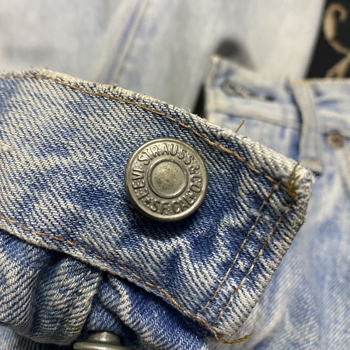 Levi's Vintage 80s Levis 501 Redline Jeans Release Hem Button 6 Size US 30 / EU 46 - 19 Thumbnail