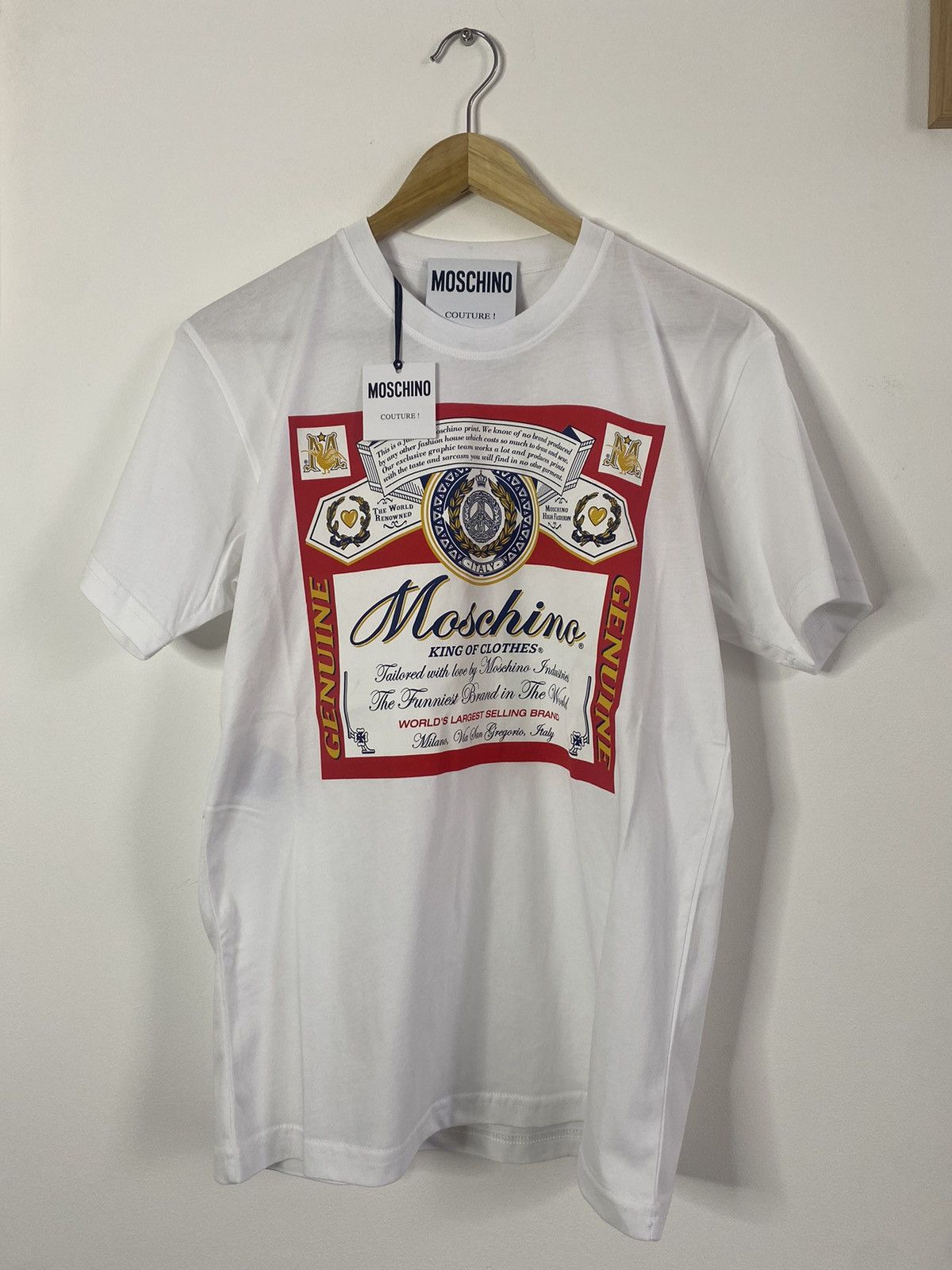 Moschino Moschino Couture Budweiser print T-shirt