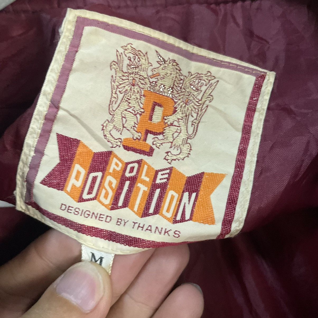 Japanese Brand 💥 90s POLE POSITION VARSITY JACKET Size US M / EU 48-50 / 2 - 7 Thumbnail