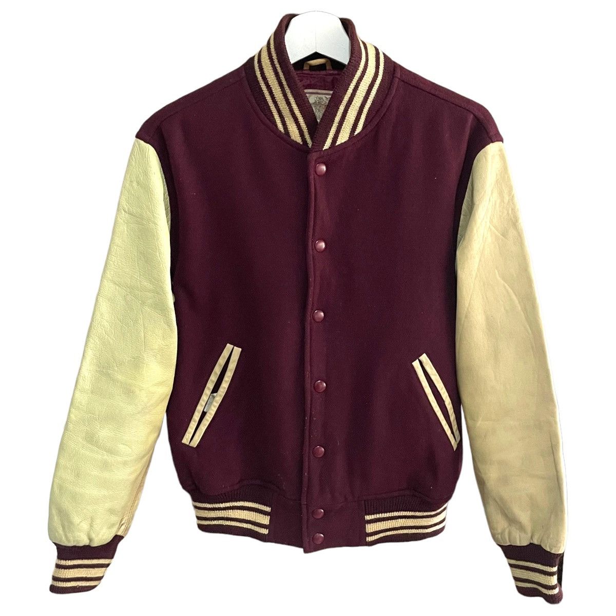 Japanese Brand 💥 90s POLE POSITION VARSITY JACKET Size US M / EU 48-50 / 2 - 1 Thumbnail