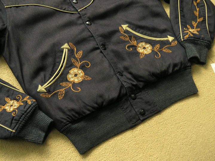 RRL Ralph Lauren RRL WESTERN TOUR EMBROIDERED REVERSIBLE BOMBER JACKET LARGE Size US M / EU 48-50 / 2 - 7 Thumbnail