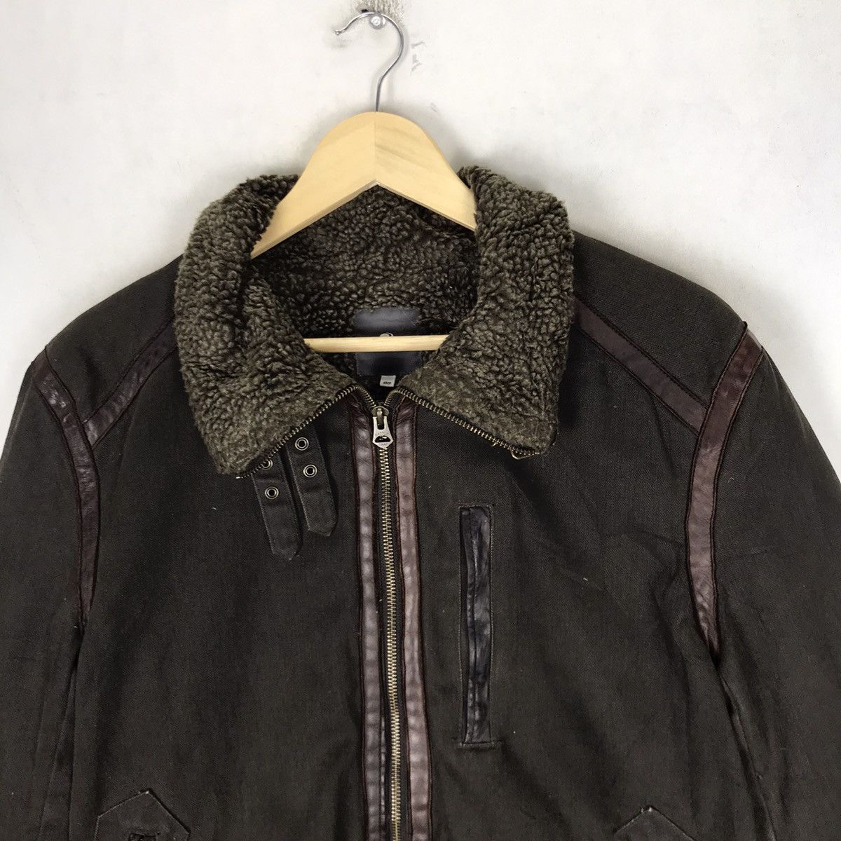 Japanese Brand × Leather Rattle Trap Moleskin Leather Trim Sherpa Heavy Jacket Size US S / EU 44-46 / 1 - 5 Thumbnail