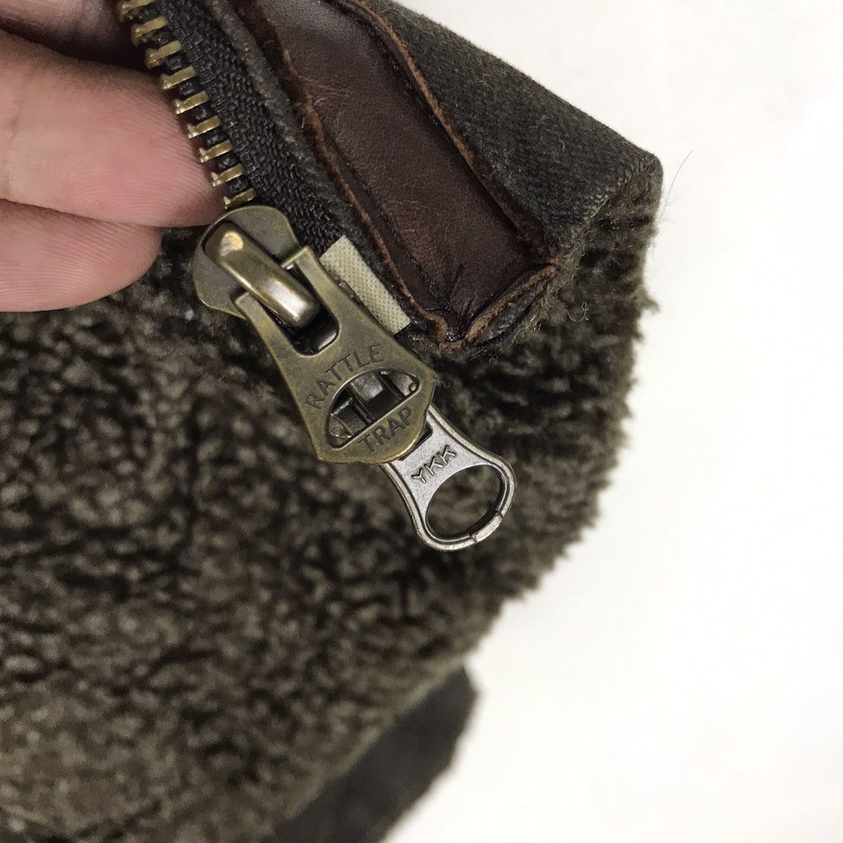 Japanese Brand × Leather Rattle Trap Moleskin Leather Trim Sherpa Heavy Jacket Size US S / EU 44-46 / 1 - 15 Thumbnail