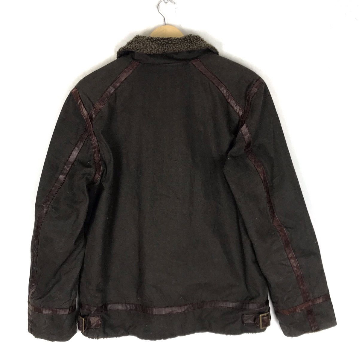 Japanese Brand × Leather Rattle Trap Moleskin Leather Trim Sherpa Heavy Jacket Size US S / EU 44-46 / 1 - 3 Thumbnail