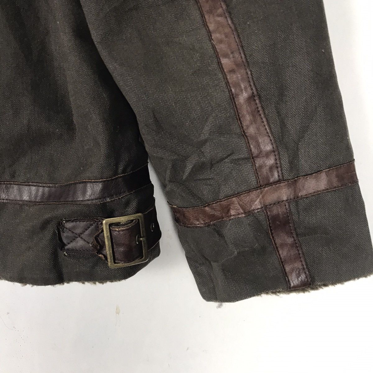 Japanese Brand × Leather Rattle Trap Moleskin Leather Trim Sherpa Heavy Jacket Size US S / EU 44-46 / 1 - 12 Thumbnail