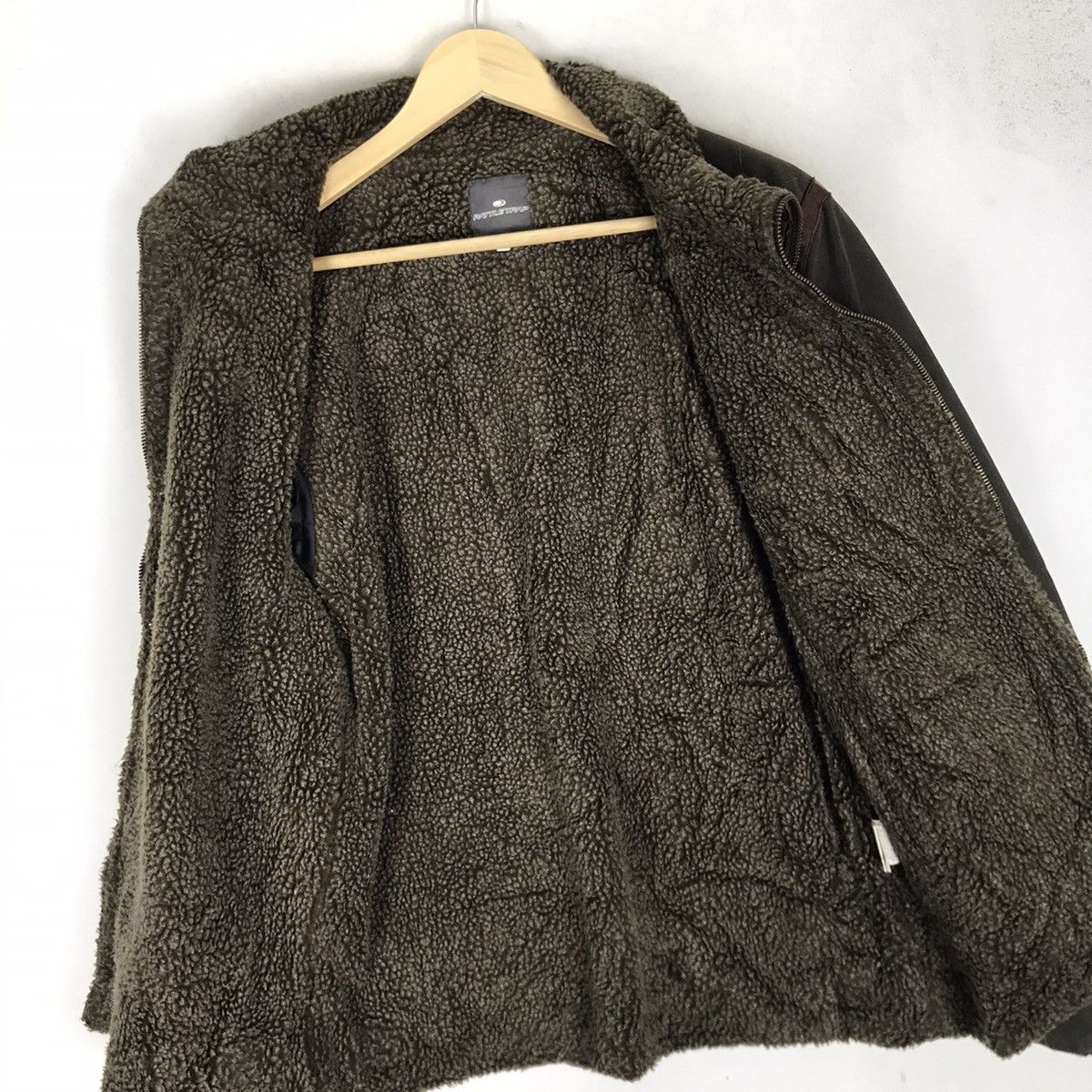 Japanese Brand × Leather Rattle Trap Moleskin Leather Trim Sherpa Heavy Jacket Size US S / EU 44-46 / 1 - 16 Thumbnail