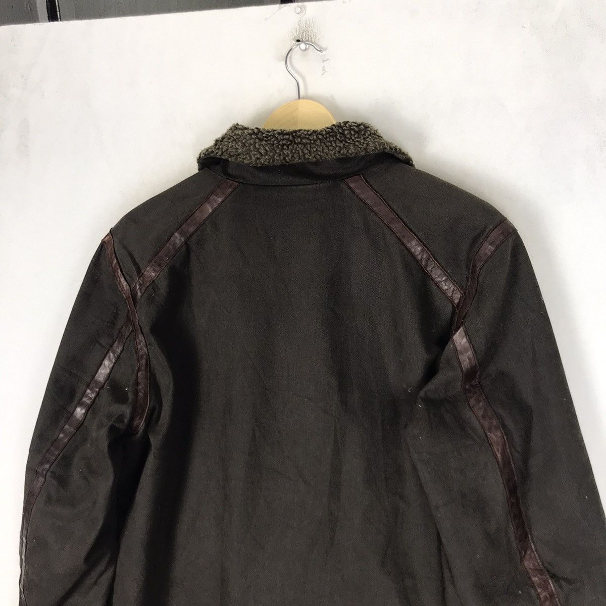 Japanese Brand × Leather Rattle Trap Moleskin Leather Trim Sherpa Heavy Jacket Size US S / EU 44-46 / 1 - 11 Thumbnail
