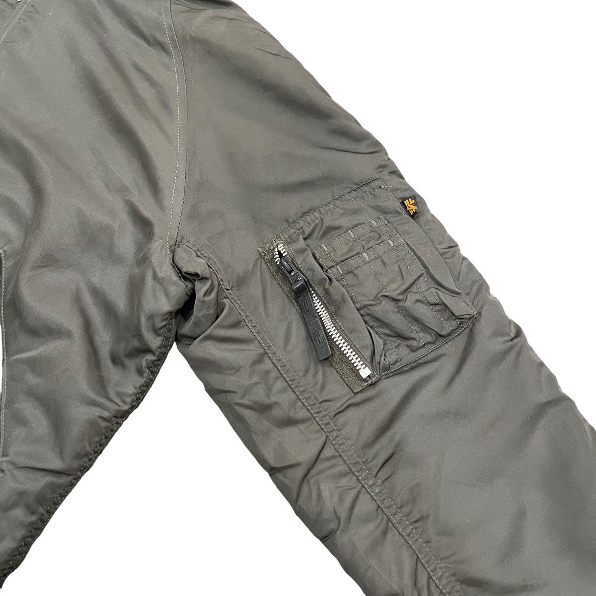 Alpha Industries Last Drop Vtg Alpha Industries Faux Fur Hoodie Bomber Jacket Size US L / EU 52-54 / 3 - 9 Thumbnail