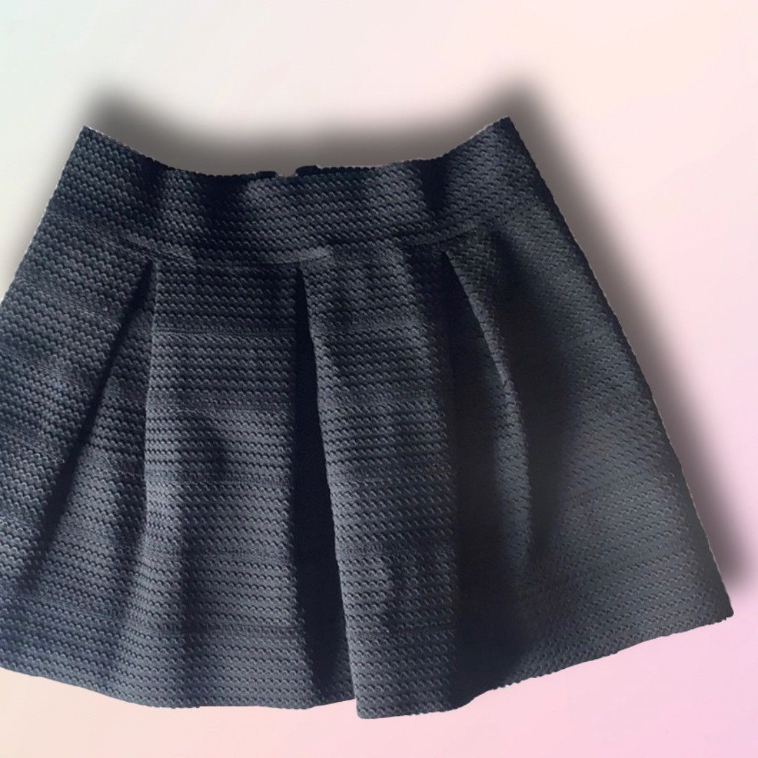 Other Hot Gal, Simple, Black, Embroidered, Tiered Circle Skirt Size 30" / US 8 / IT 44 - 2 Thumbnail