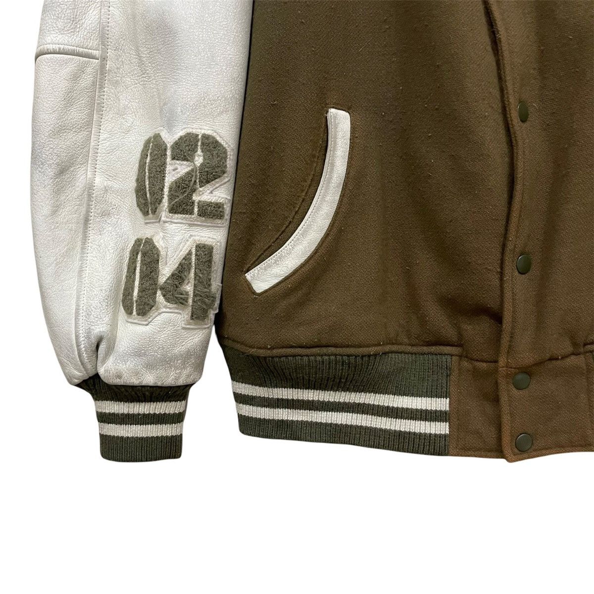 Japanese Brand Vintage Bootlegbooth Wool Leather Varsity Jacket Size US XL / EU 56 / 4 - 4 Thumbnail
