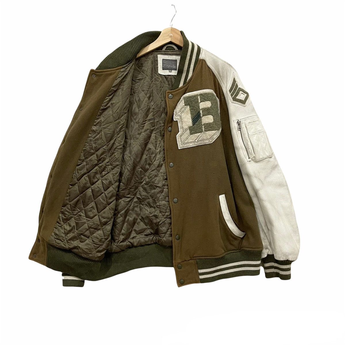 Japanese Brand Vintage Bootlegbooth Wool Leather Varsity Jacket Size US XL / EU 56 / 4 - 2 Thumbnail