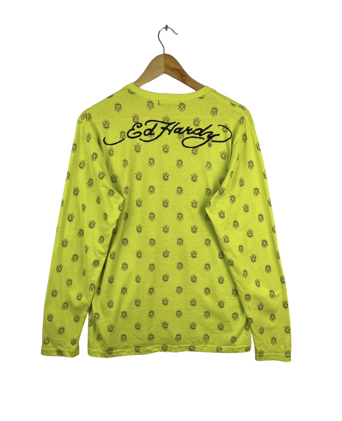 Ed Hardy Ed Hardy Full Print Long Sleeve Shirt Green Size US L / EU 52-54 / 3 - 3 Thumbnail