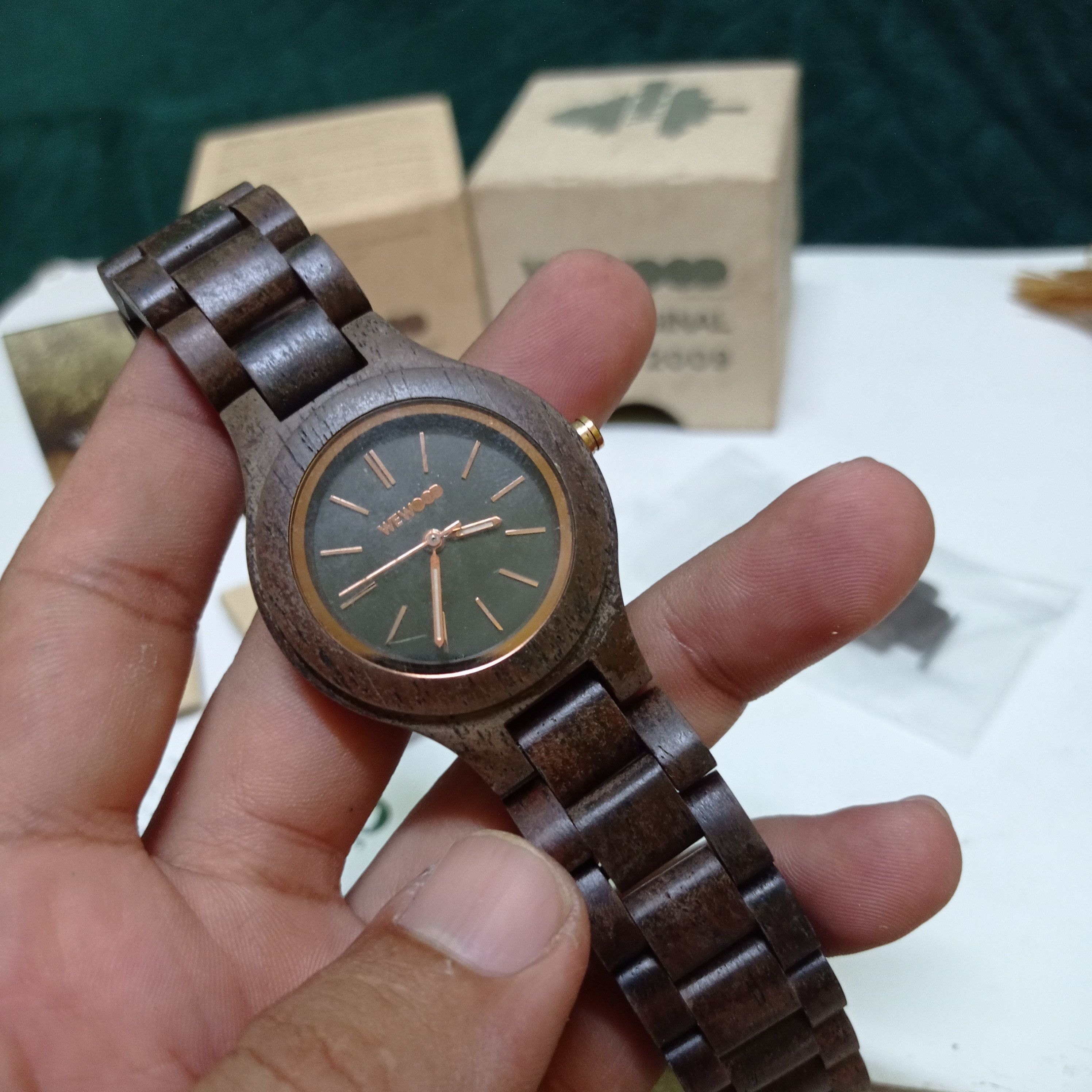 Japanese Brand SPECIAL OFFER 💥 RETRO "Wewood" Watch (fully wood material) Size ONE SIZE - 3 Thumbnail
