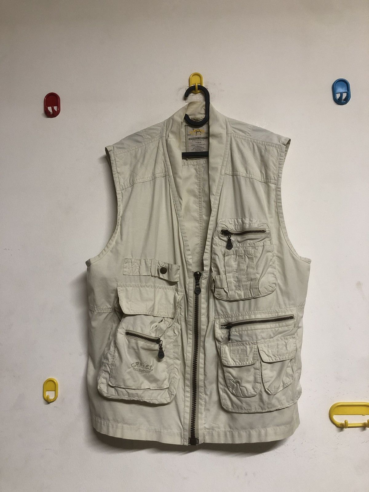 Camel × Designer × Vintage Camel vintage multi pocket vest 90s Size US L / EU 52-54 / 3 - 1 Thumbnail