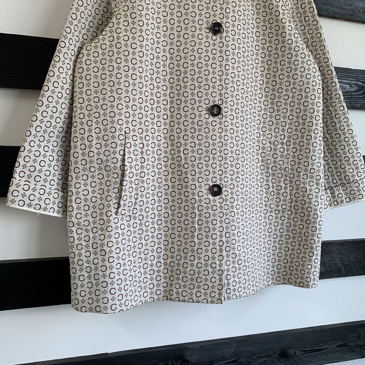 Celine Celine Modele Depose Monogram Logo Coat Size US L / EU 52-54 / 3 - 4 Thumbnail