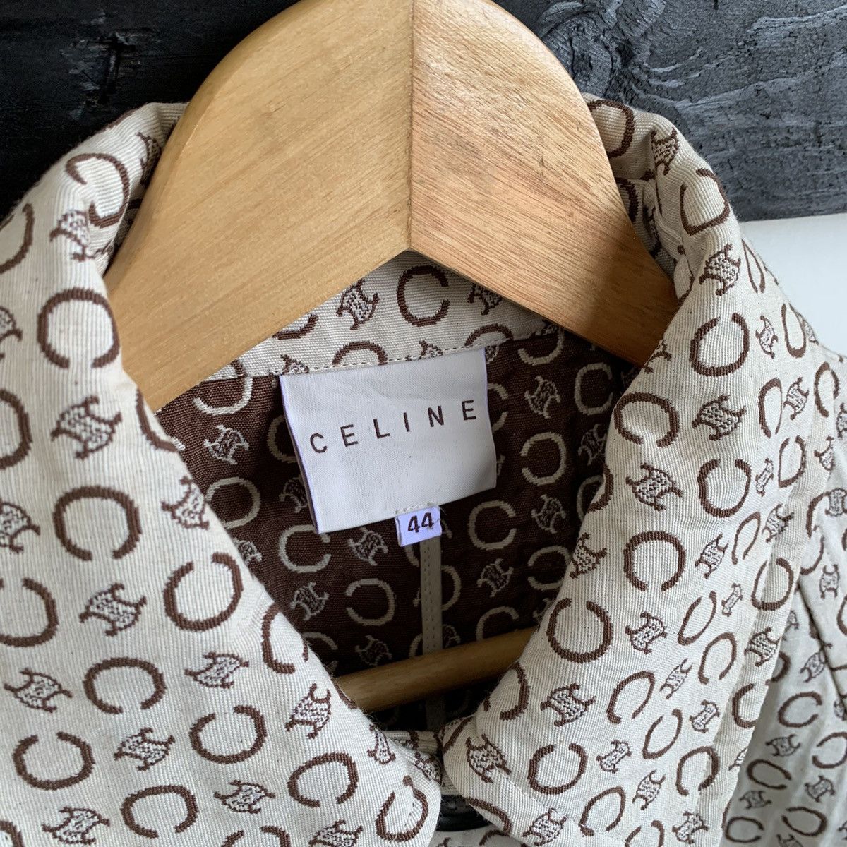Celine Celine Modele Depose Monogram Logo Coat Size US L / EU 52-54 / 3 - 6 Thumbnail