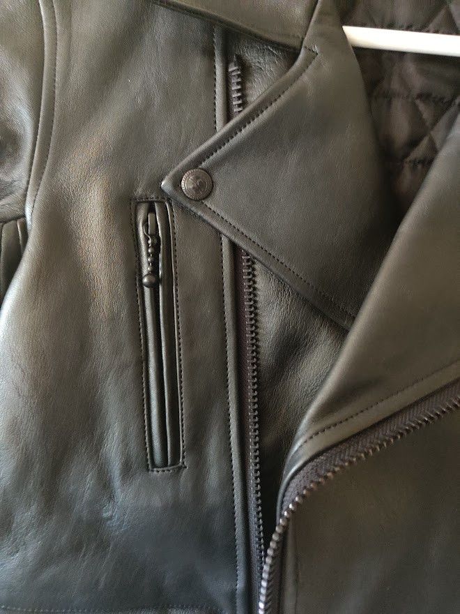 Blackmeans Blackmeans Quilted Leather Rider Jacket (Remeasured) Size US XS / EU 42 / 0 - 3 Thumbnail