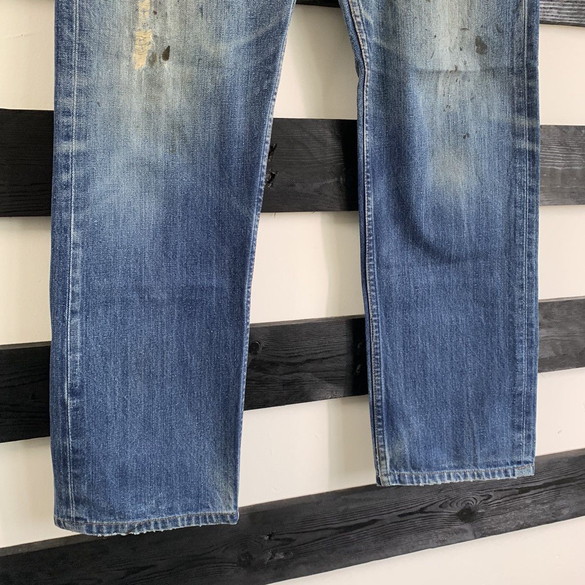 Levi's × Vintage Vintage 2000s Distressed 505 Levis Jeans Size US 34 / EU 50 - 3 Thumbnail