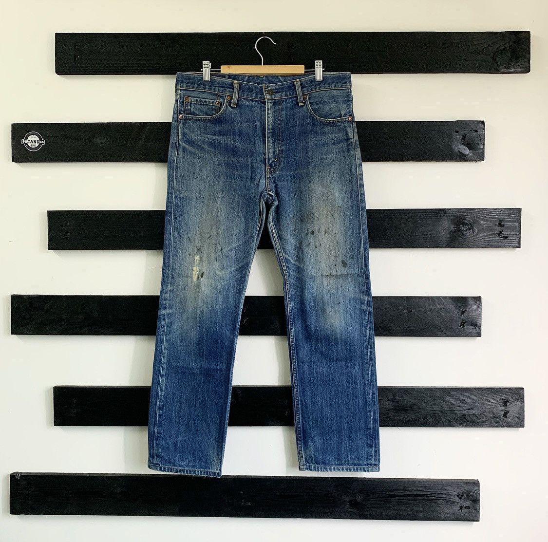 Levi's × Vintage Vintage 2000s Distressed 505 Levis Jeans Size US 34 / EU 50 - 1 Thumbnail