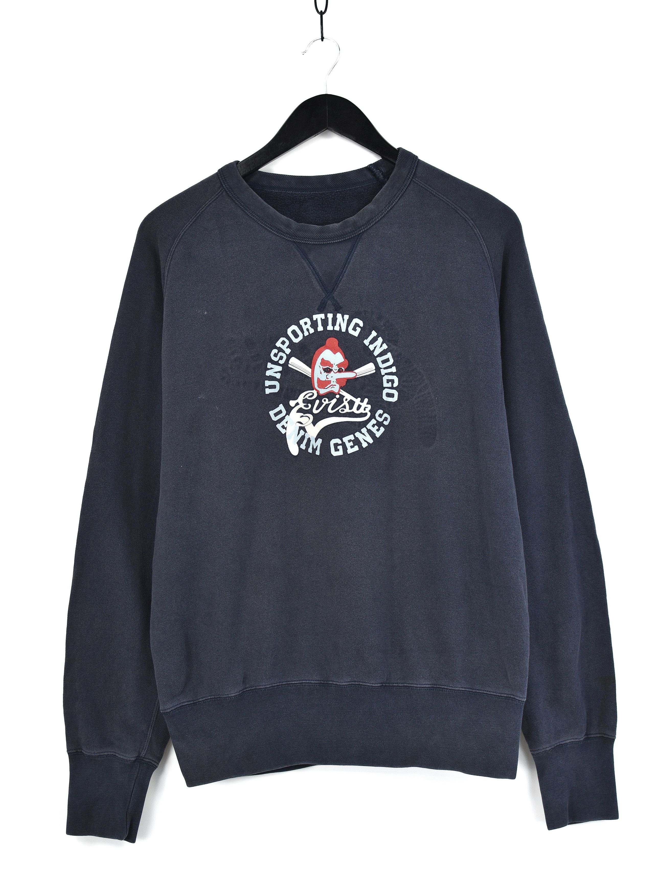 Evisu × Vintage Vintage Evisu Logo Sweatshirt Size US L / EU 52-54 / 3 - 1 Thumbnail