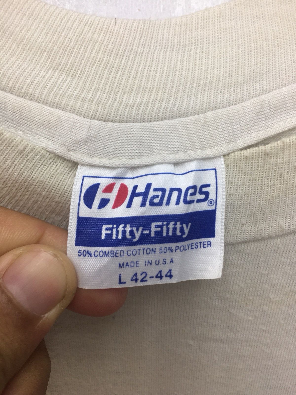 Hanes Vintage Salute Black Heritage Stamp Print Shirt Size US L / EU 52-54 / 3 - 4 Thumbnail