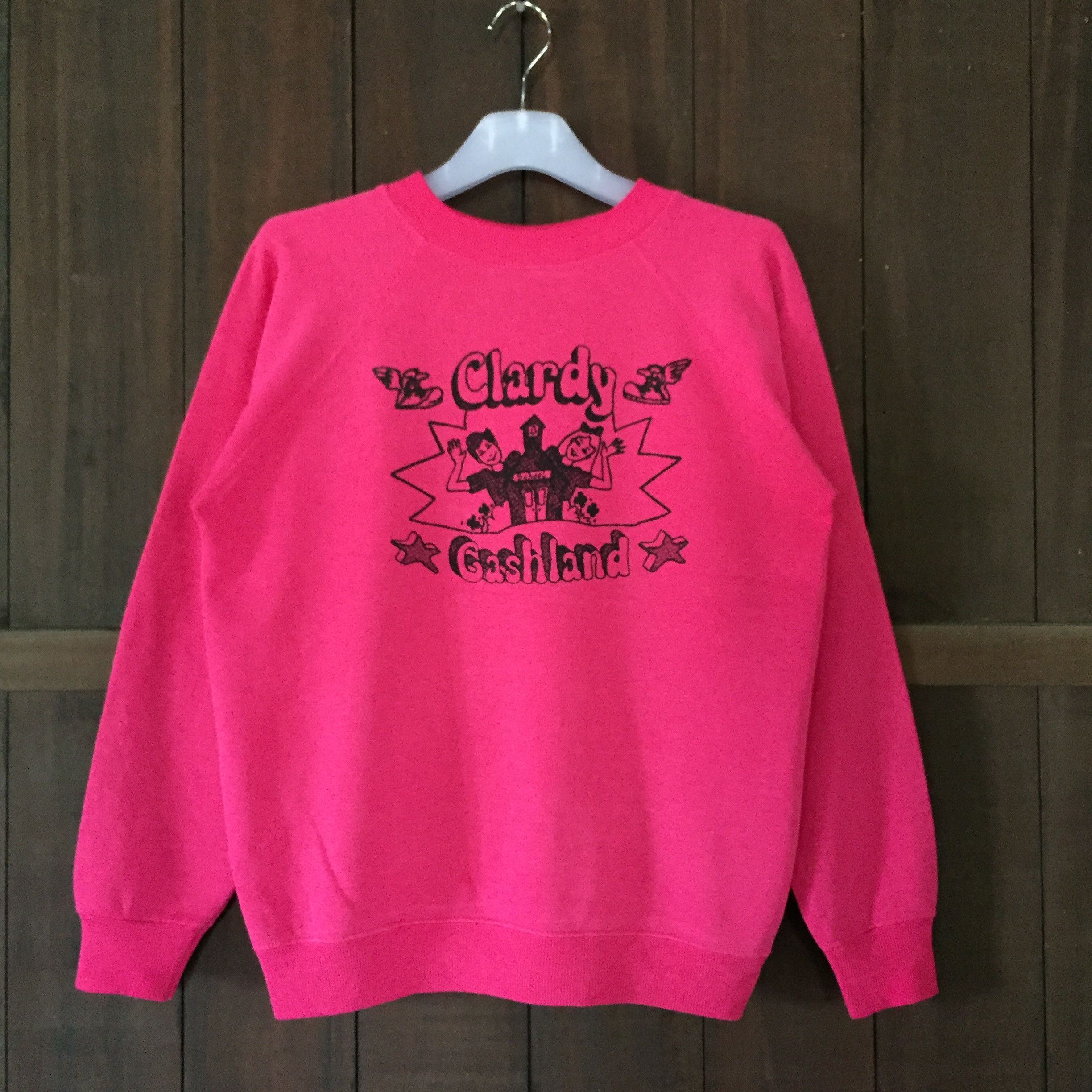 Hanes × Vintage CLARDY GASHLAND school sweatshirt spell out big design.. Size M / US 6-8 / IT 42-44 - 1 Thumbnail