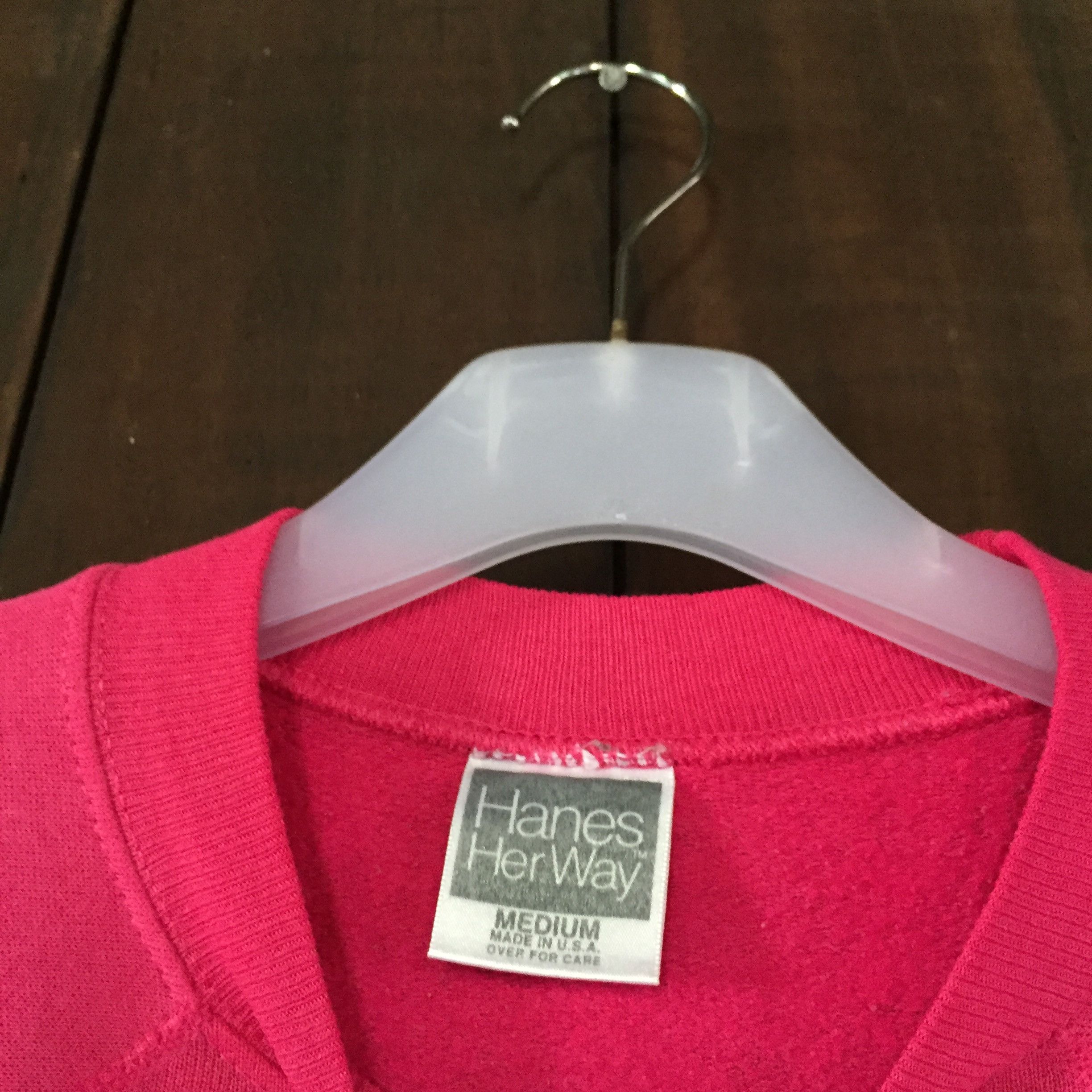 Hanes × Vintage CLARDY GASHLAND school sweatshirt spell out big design.. Size M / US 6-8 / IT 42-44 - 5 Thumbnail