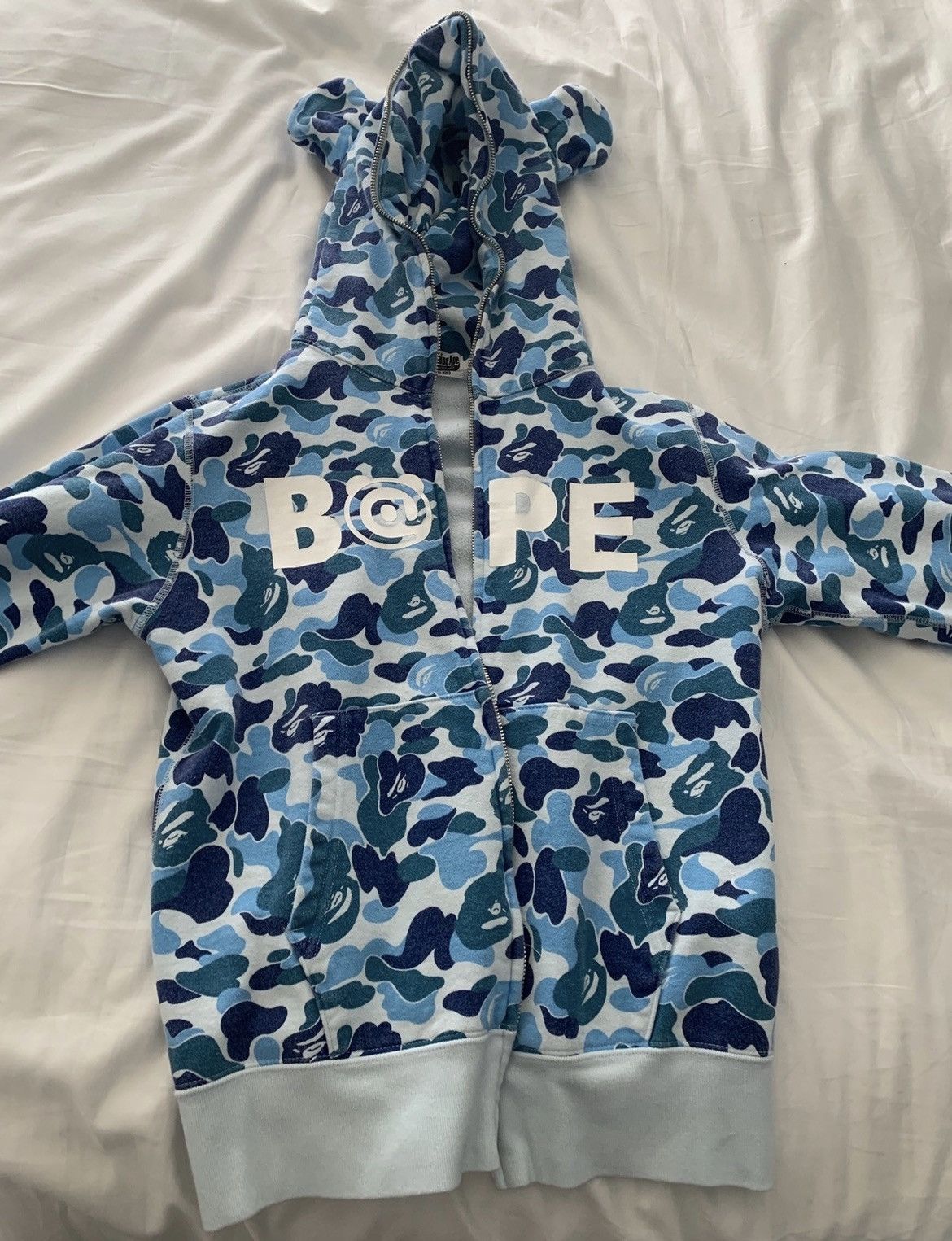 Bape Bape blue abc bear hoodie Size US XL / EU 56 / 4 - 1 Thumbnail