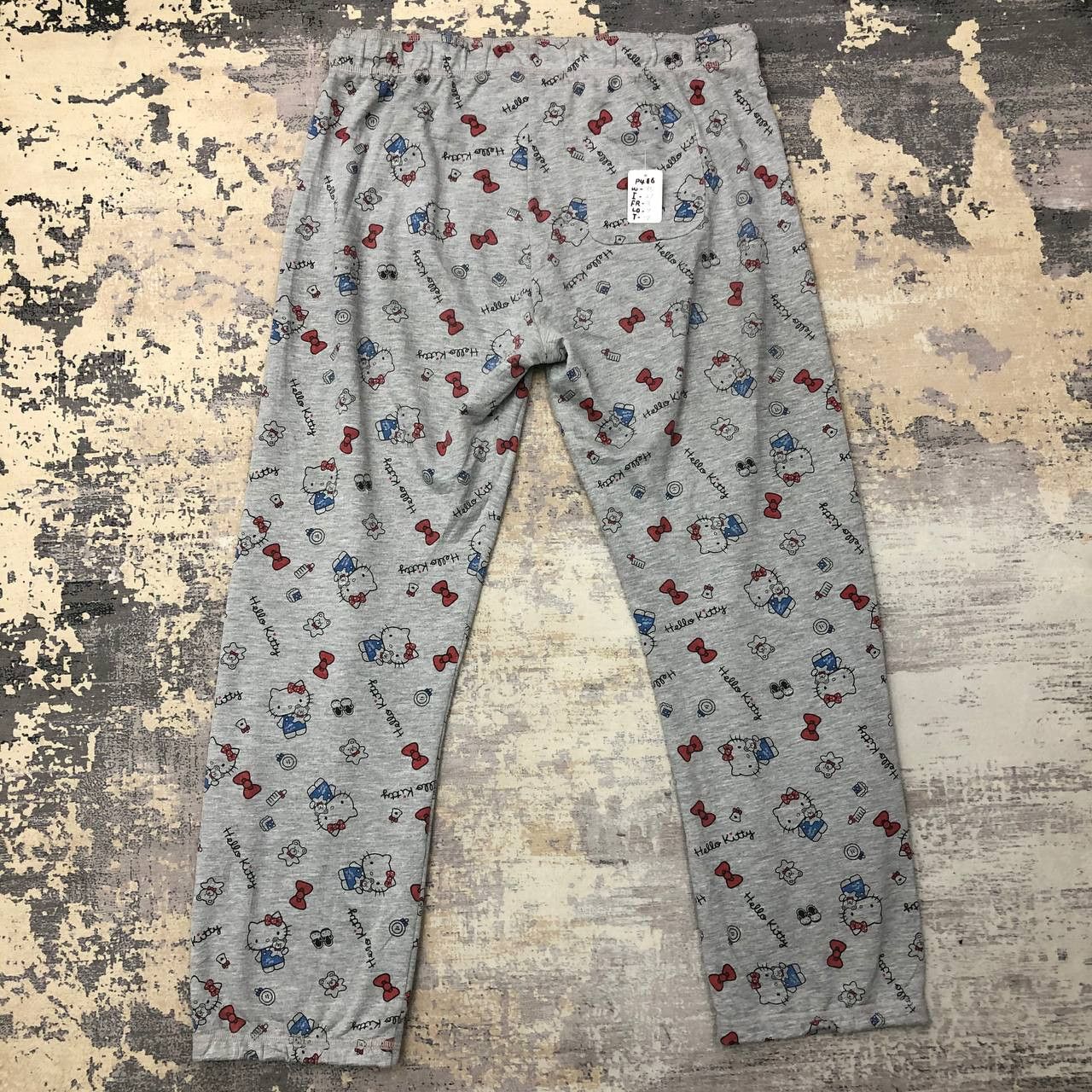 Japanese Brand P486 HELLO KITTY FULLPRINT SWEATPANT Size 35" - 1 Thumbnail