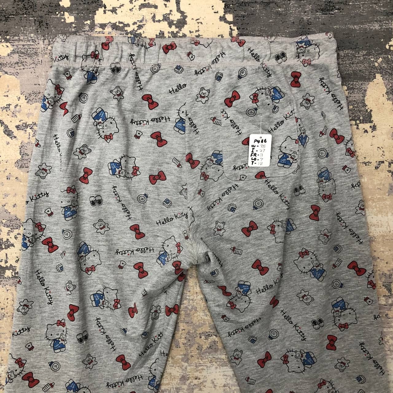 Japanese Brand P486 HELLO KITTY FULLPRINT SWEATPANT Size 35" - 3 Thumbnail