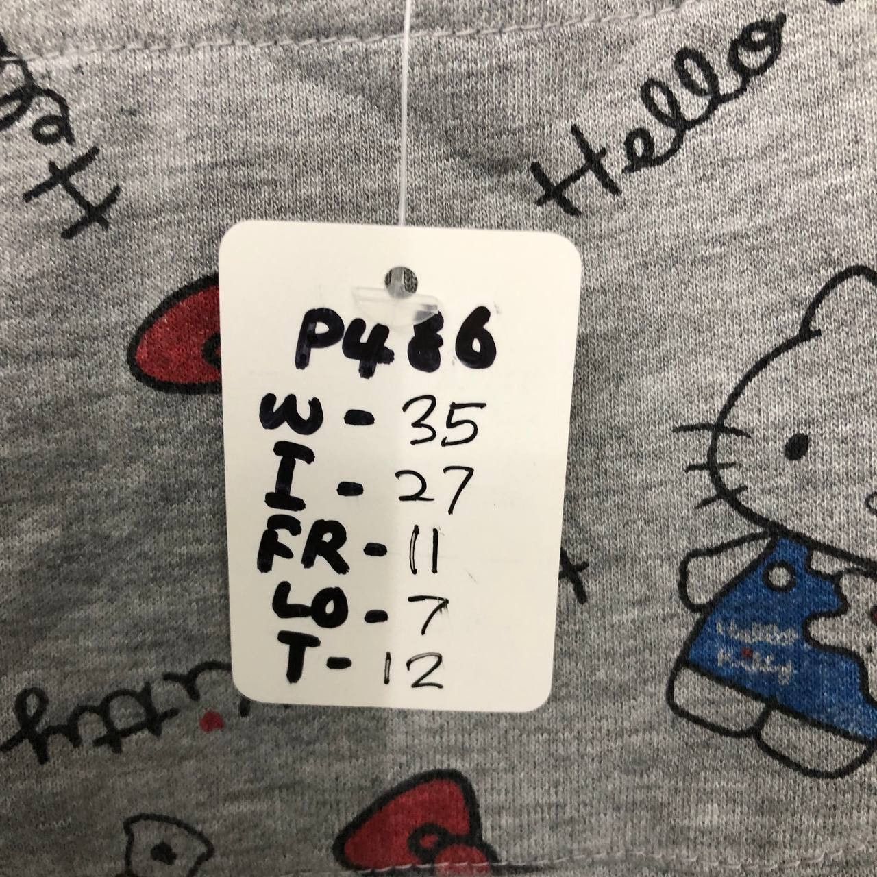 Japanese Brand P486 HELLO KITTY FULLPRINT SWEATPANT Size 35" - 6 Thumbnail