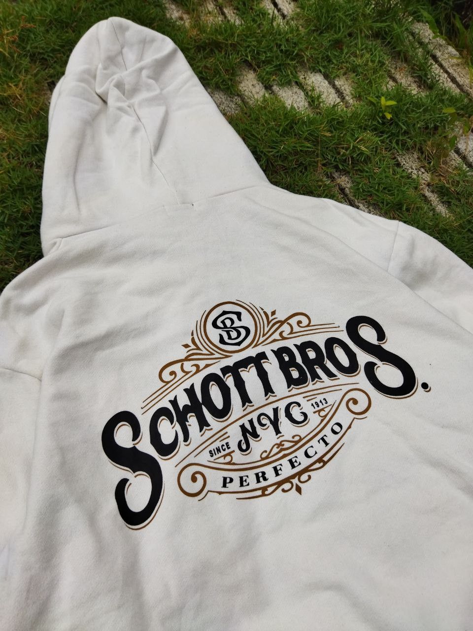 Schott Schott Bros Perfecto Ny Hoodie - Size L Size US L / EU 52-54 / 3 - 4 Thumbnail