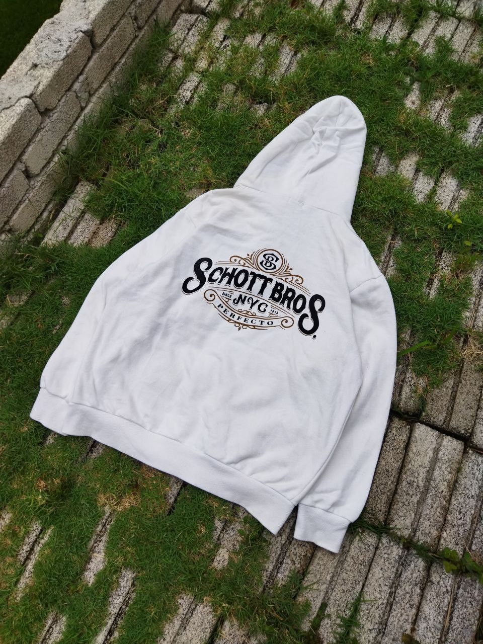 Schott Schott Bros Perfecto Ny Hoodie - Size L Size US L / EU 52-54 / 3 - 2 Thumbnail