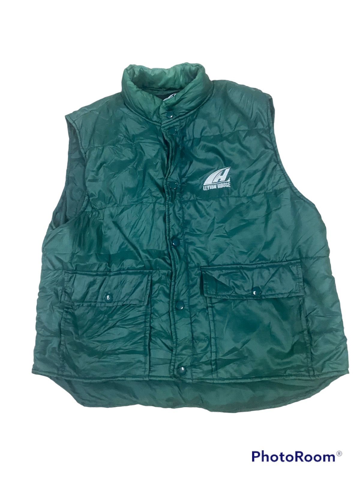 VINTAGE LEYTON HOUSE RACING VEST PUFFER