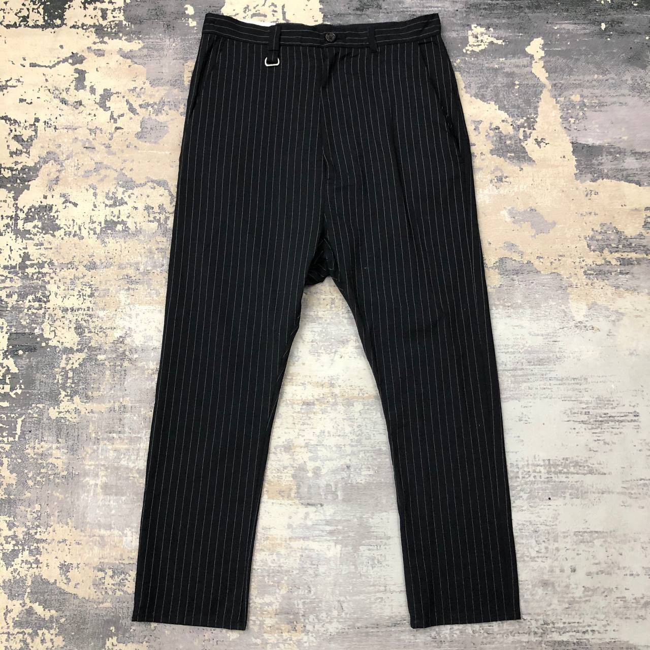 Backbone P485 BACKBONE MADE IN JAPAN STRIPED WOOL PANTS | Grailed