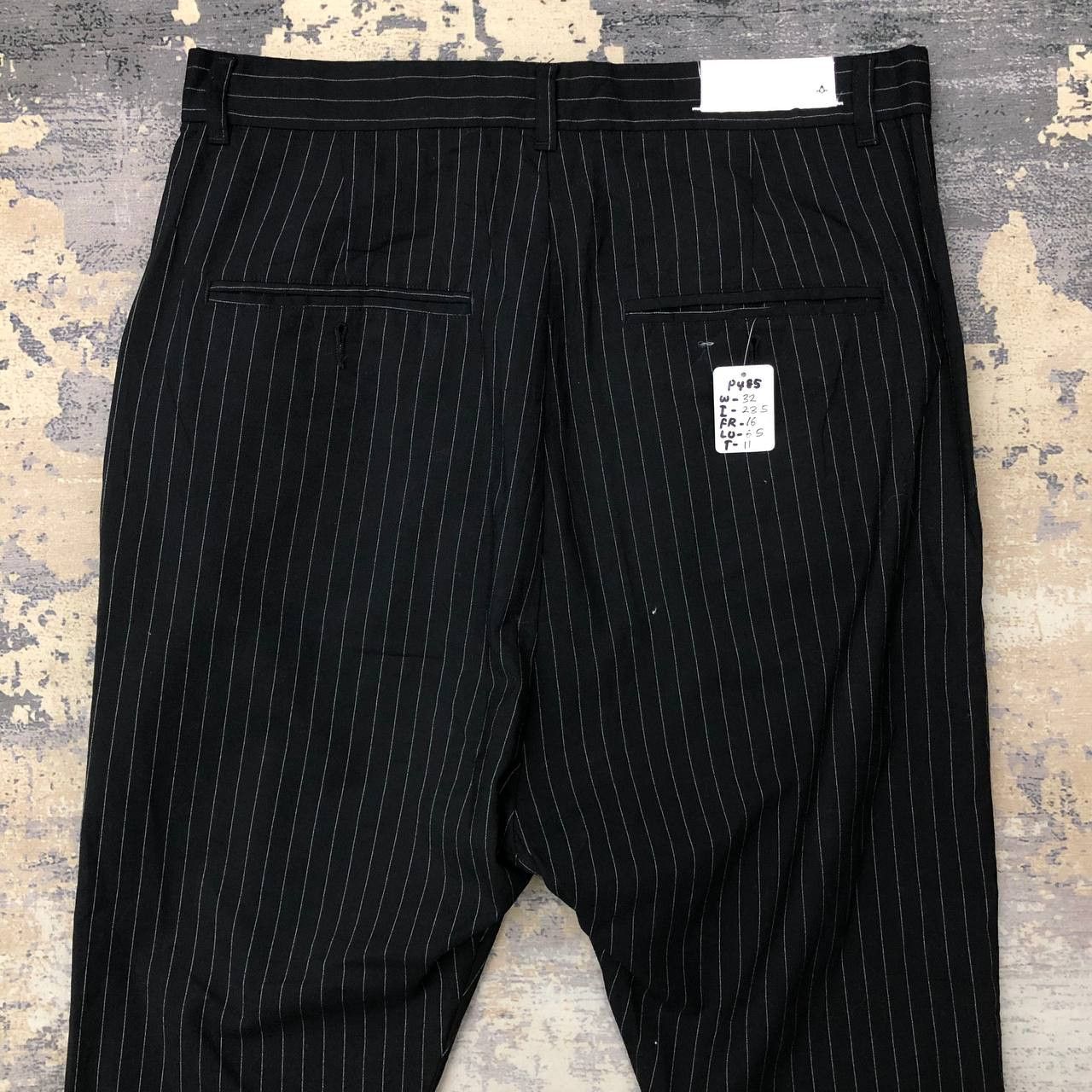 Backbone P485 BACKBONE MADE IN JAPAN STRIPED WOOL PANTS Size US 32 / EU 48 - 4 Thumbnail