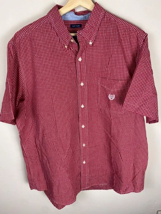 Vintage Vintage Red White Check Shirt Size US XL / EU 56 / 4 - 1 Thumbnail