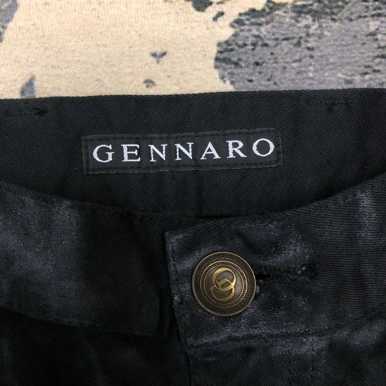 Japanese Brand P483 JAPAN SKULL X GENNARO FLARED CURVED DENIM Size US 31 - 6 Thumbnail