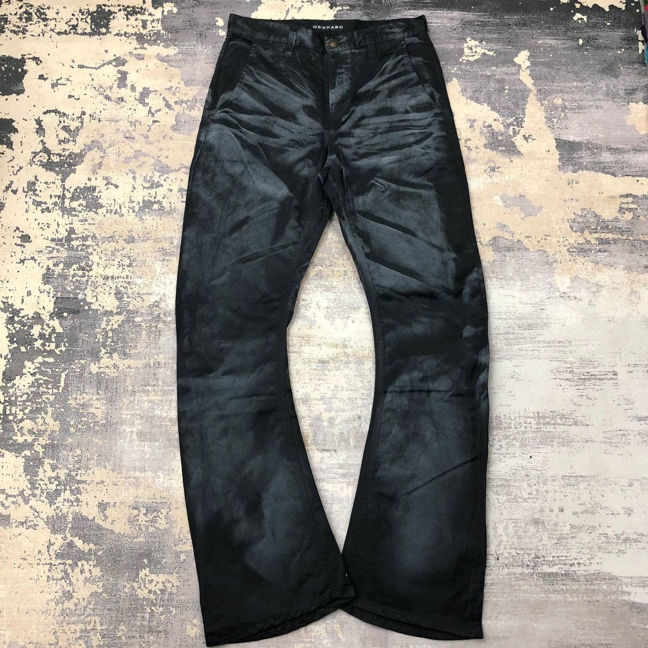 Japanese Brand P483 JAPAN SKULL X GENNARO FLARED CURVED DENIM Size US 31 - 1 Thumbnail