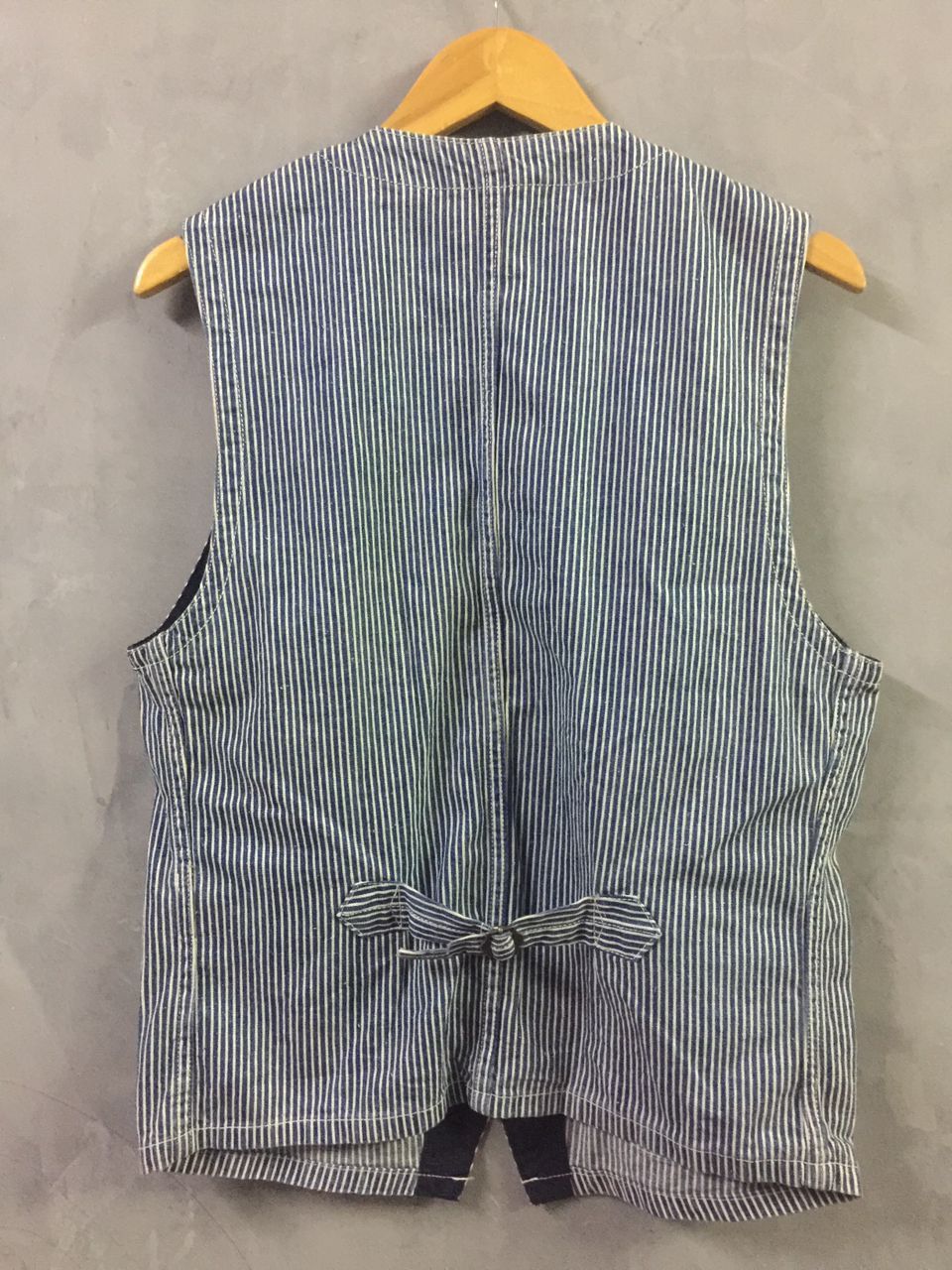 Designer × Japanese Brand Denim Hickory Vest Size US L / EU 52-54 / 3 - 2 Thumbnail