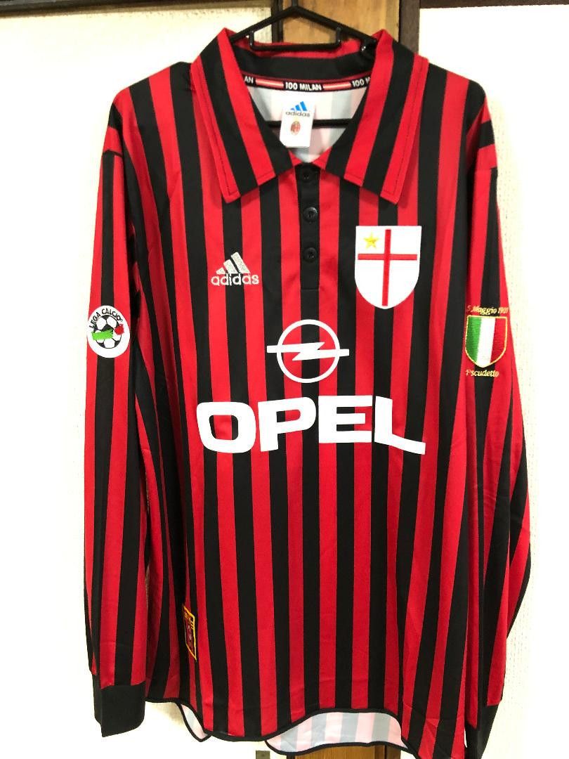 AC Milan Long Sleeve 100 years Jersey (Maldini)