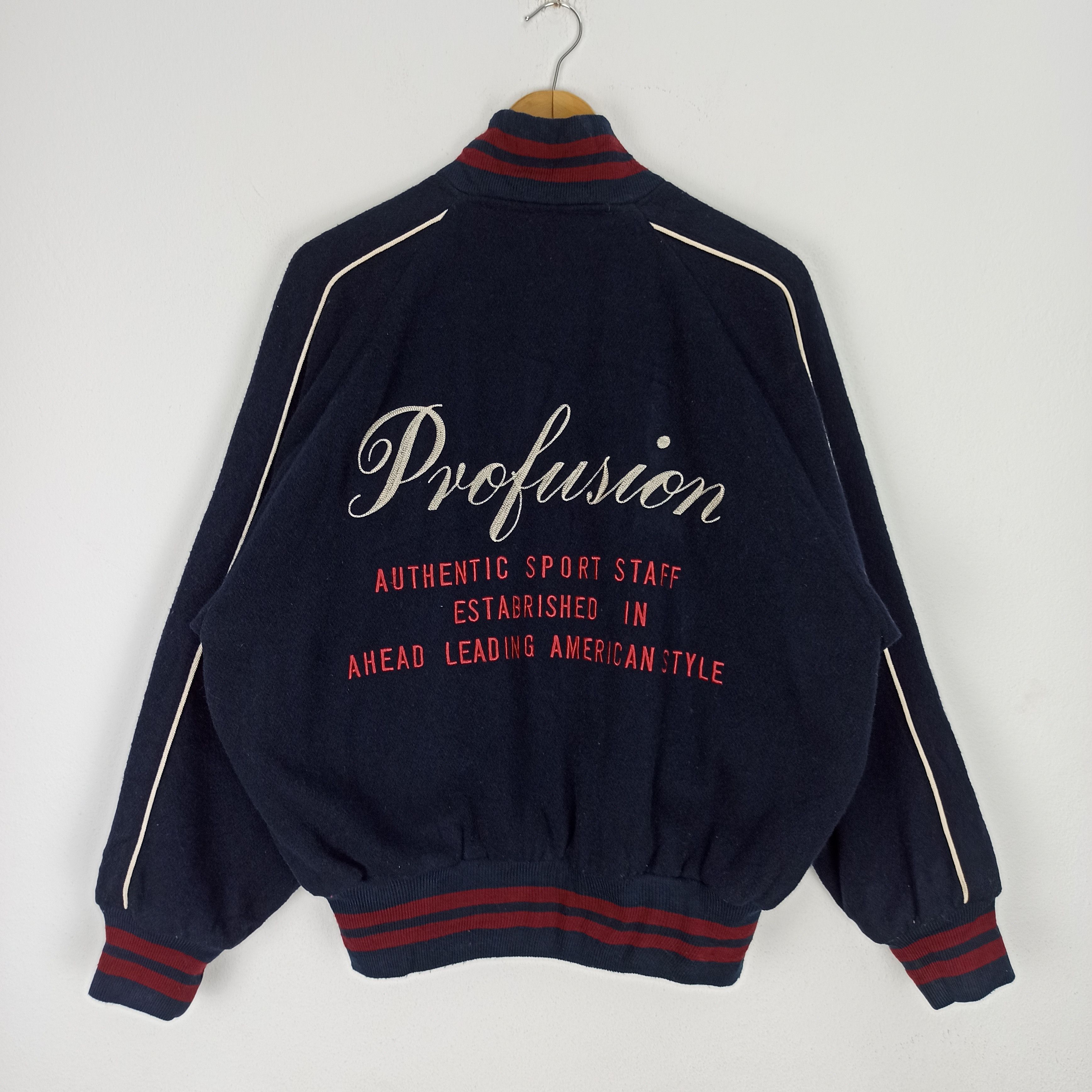 Vintage Vintage Varsity Jacket Profusion Sports American Style Size US L / EU 52-54 / 3 - 1 Thumbnail