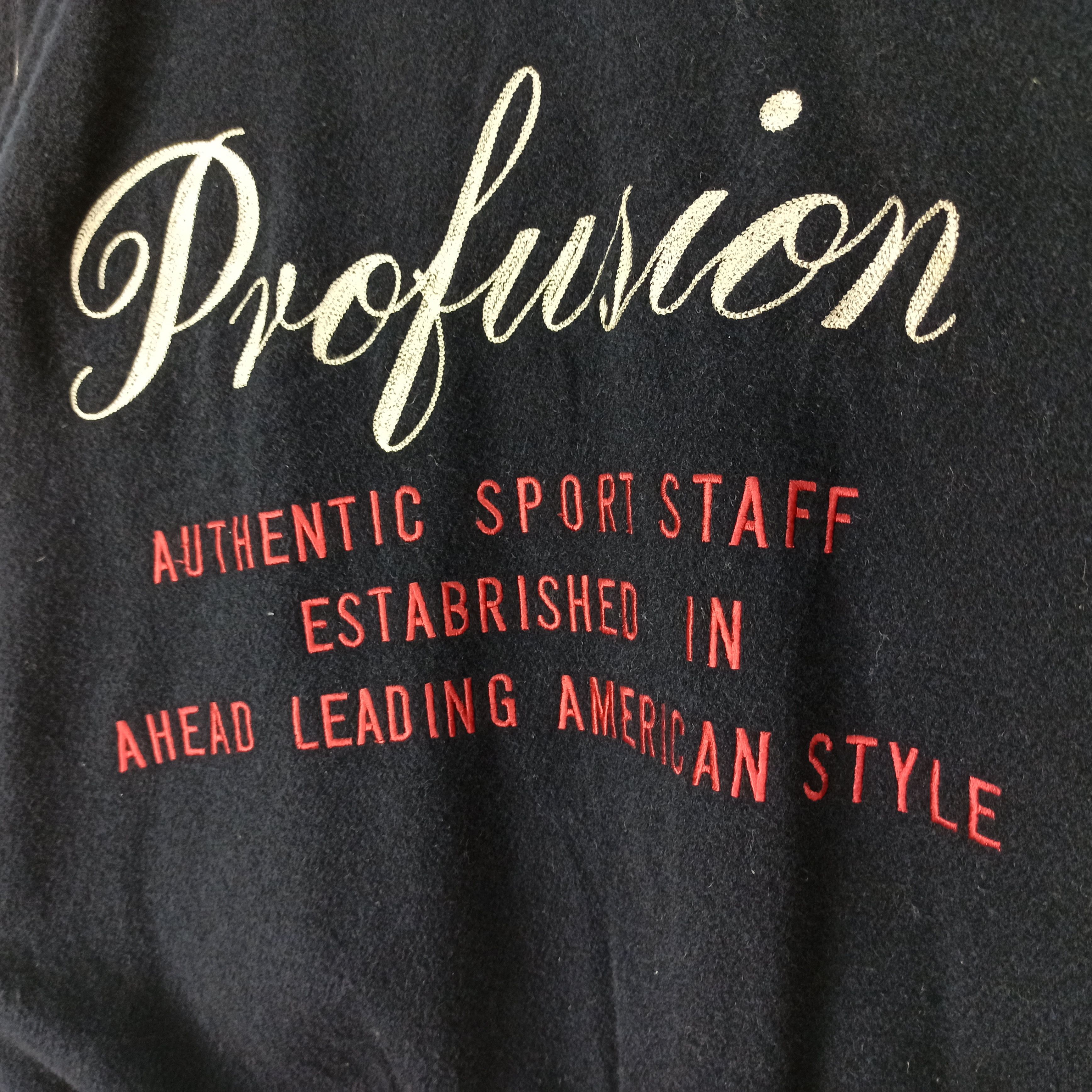 Vintage Vintage Varsity Jacket Profusion Sports American Style Size US L / EU 52-54 / 3 - 3 Thumbnail