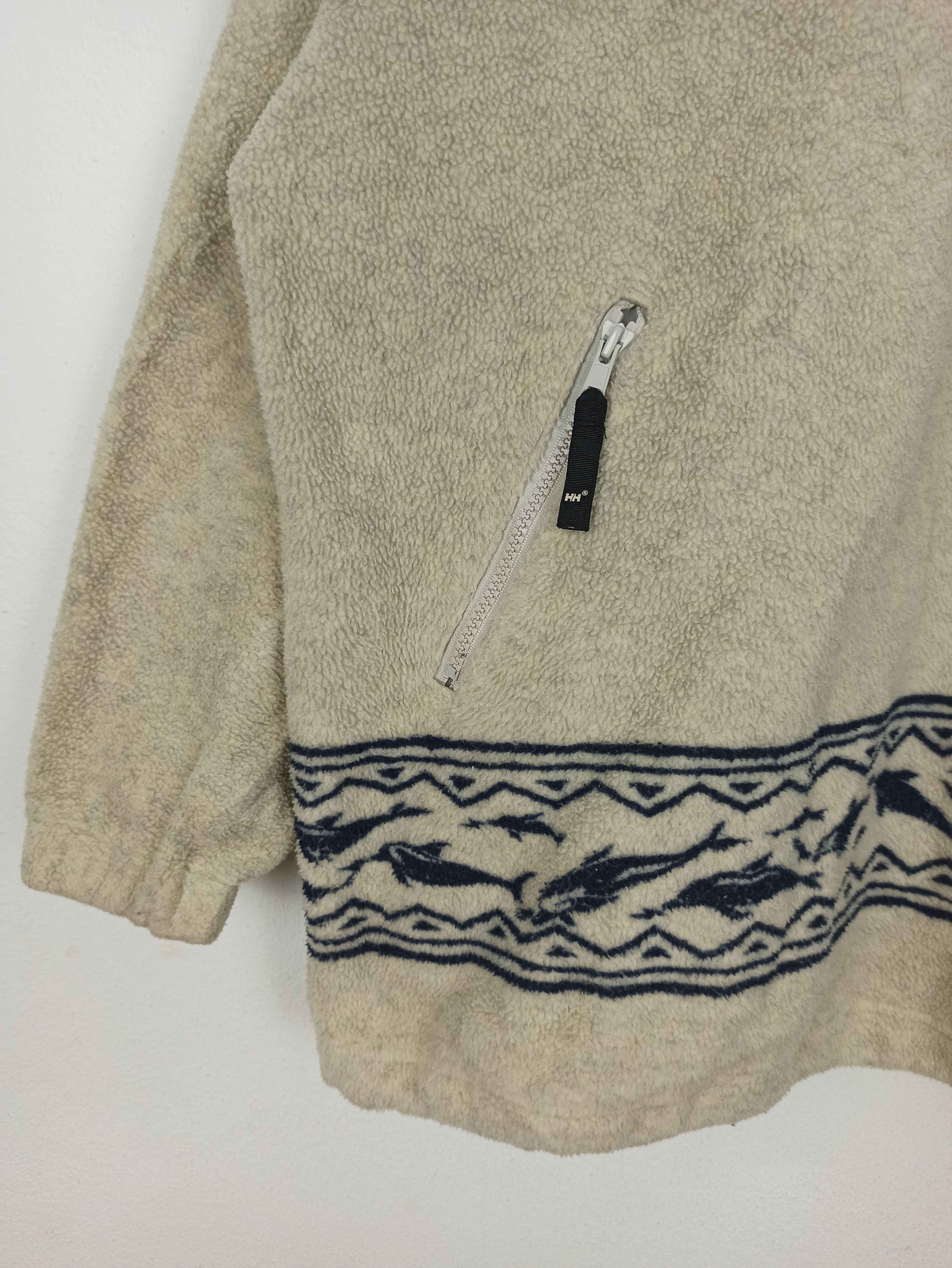 Helly Hansen Vintage Helly Hansen Fleece Jacket Hoodie Half Zipper Size US M / EU 48-50 / 2 - 2 Thumbnail