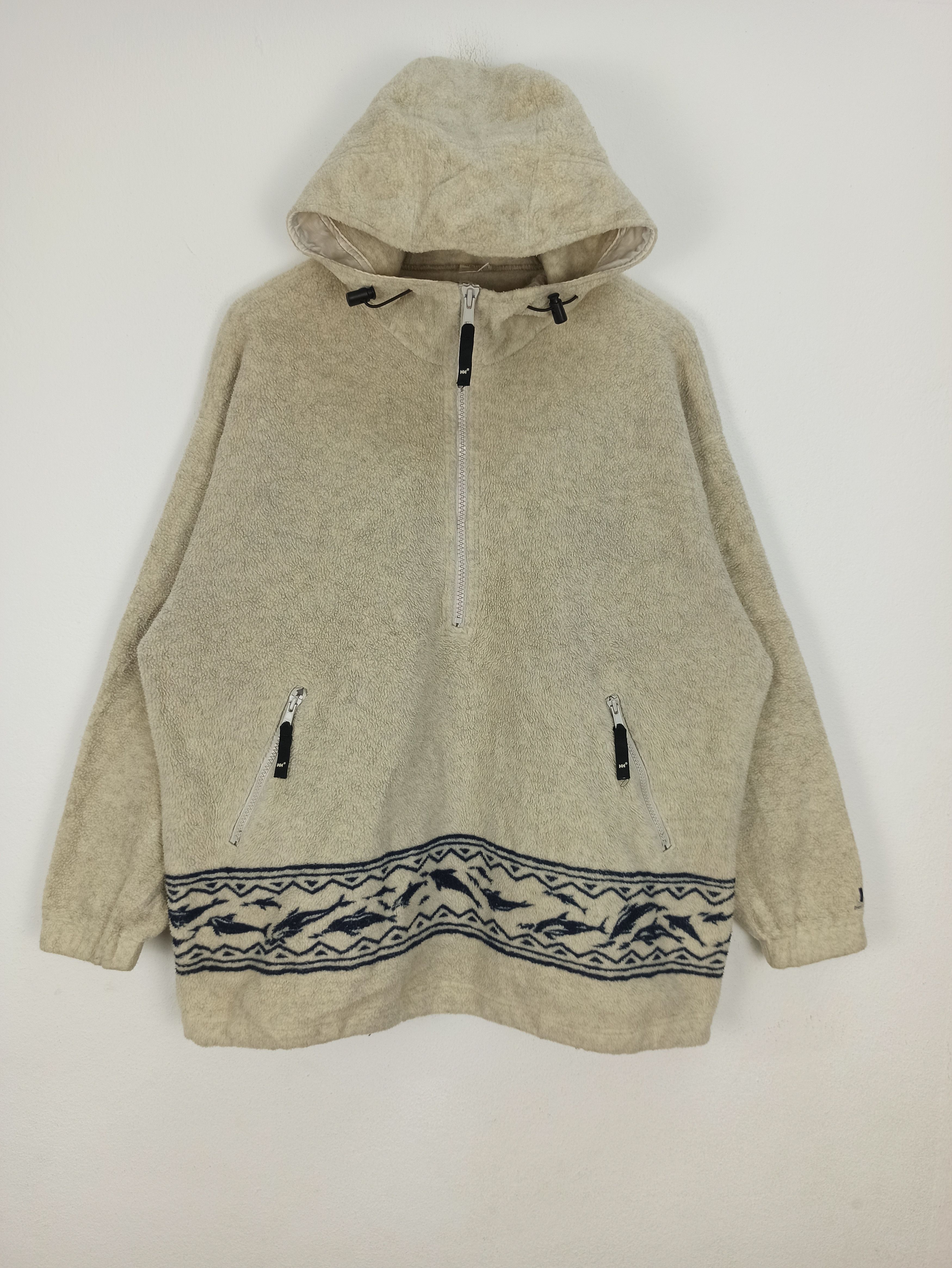 Helly Hansen Vintage Helly Hansen Fleece Jacket Hoodie Half Zipper Size US M / EU 48-50 / 2 - 1 Thumbnail