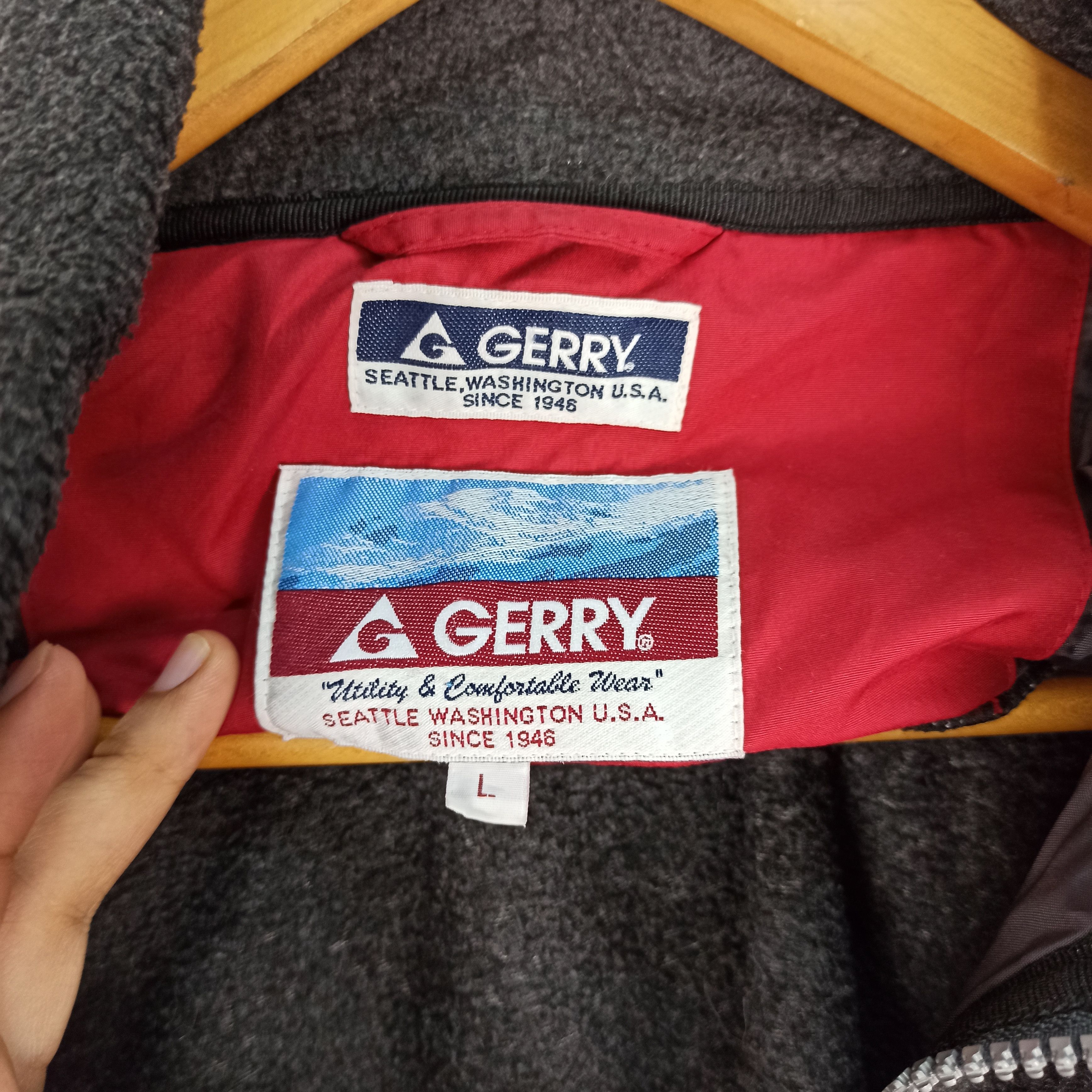 Japanese Brand Vintage GERRY Full Zipper Fleece Jacket Size US L / EU 52-54 / 3 - 8 Thumbnail