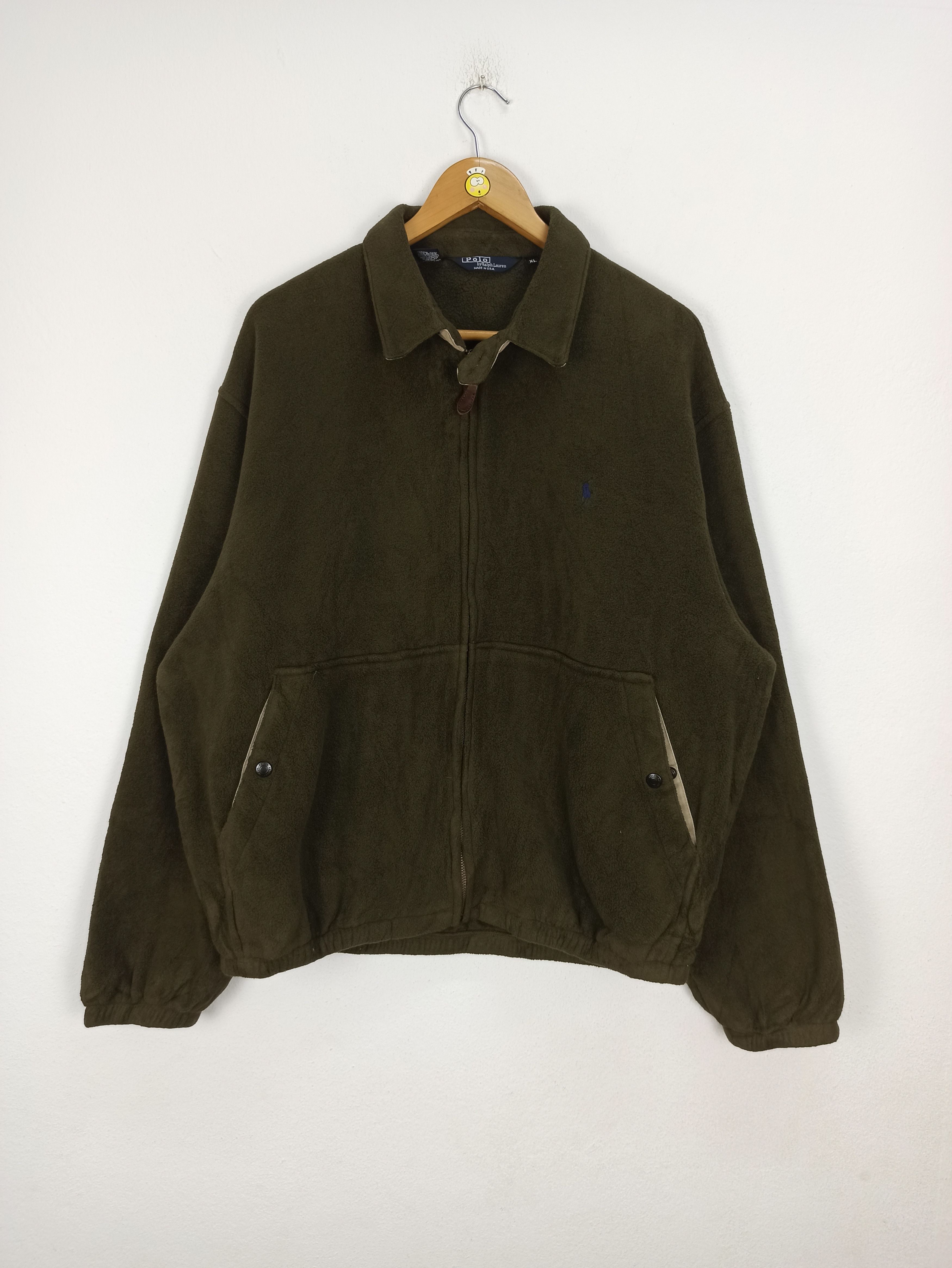 Polo Ralph Lauren Vintage 90s POLO RALPH LAUREN fleece jacket Size US XL / EU 56 / 4 - 1 Thumbnail