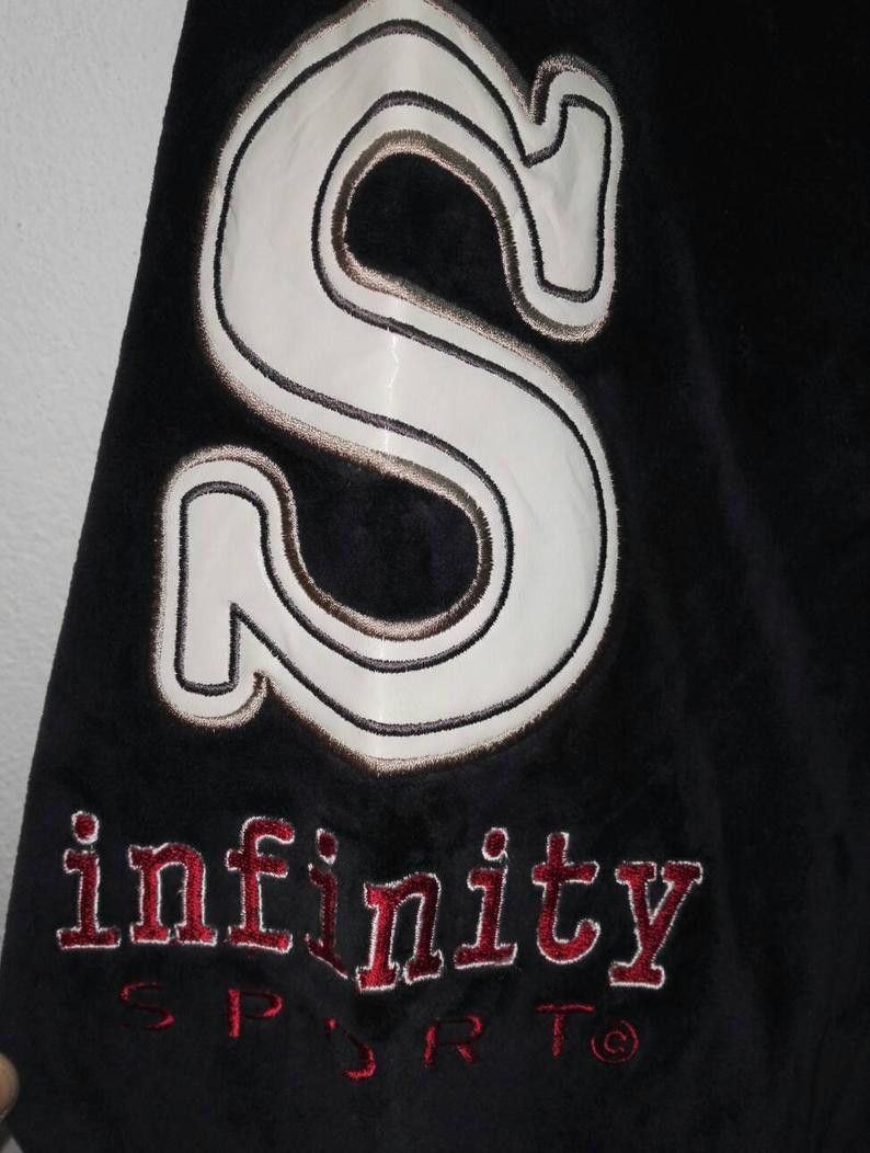 Japanese Brand INFINITY SPORT Velvet Fabric embroidered Big Logo (code 7) Size US XL / EU 56 / 4 - 3 Thumbnail